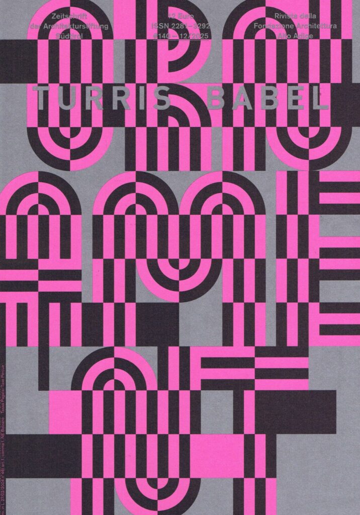 publikation turris babal zeitschrift architekturstiftung suedtirol